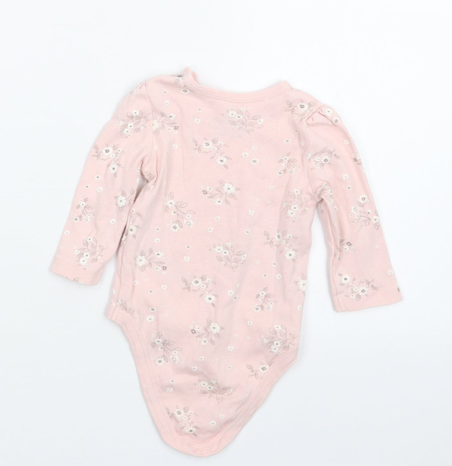So Cute Girls Pink Floral  Babygrow One-Piece Size 3-6 Months