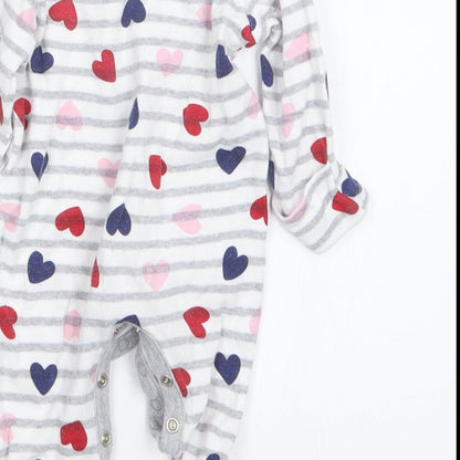 F&F Girls Grey Geometric  Babydoll One Piece Size 0-3 Months