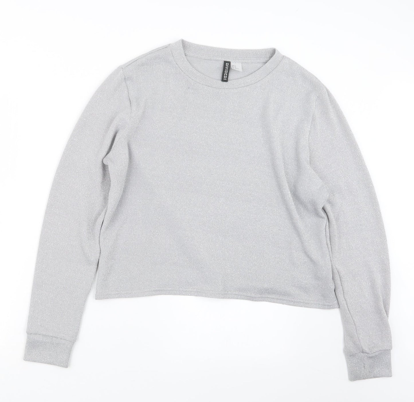 Womens UK Size M Divided by H&M Grey Pullover Jumper