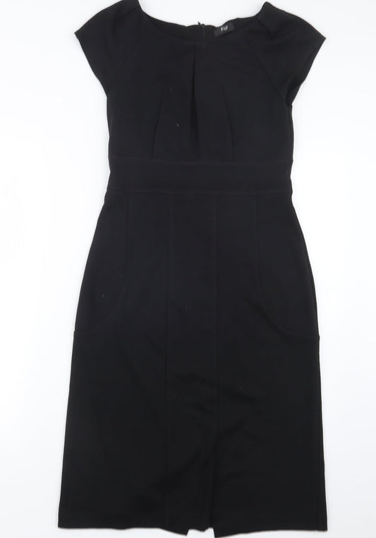 F&F Womens Black   T-Shirt Dress  Size 8