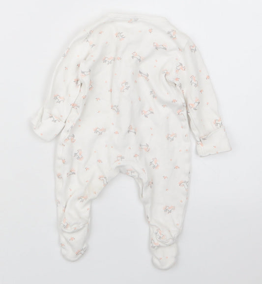 George Girls Pink Geometric  Babydoll One Piece Size Newborn