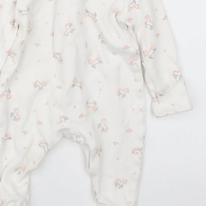 George Girls Pink Geometric  Babydoll One Piece Size Newborn