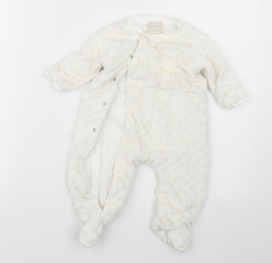 kyle&deena Girls White   Coverall Outfit/Set Size 6-9 Months
