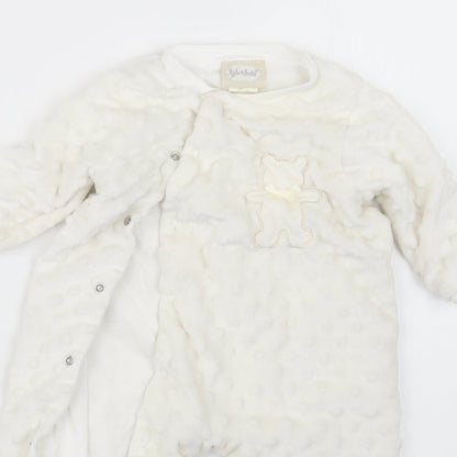 kyle&deena Girls White   Coverall Outfit/Set Size 6-9 Months