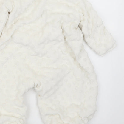 kyle&deena Girls White   Coverall Outfit/Set Size 6-9 Months