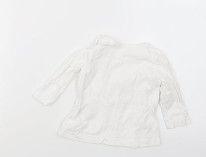 Matalan Girls White   Basic T-Shirt Size 3-6 Months
