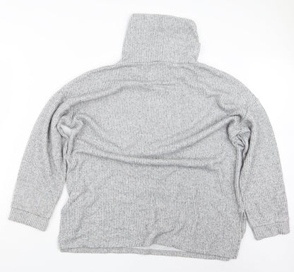 Womens UK Size L New Look Grey Pullover Jumper
