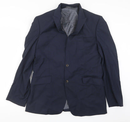 Mens UK Size 36 Marks and Spencer Regular Blue Suit Jacket
