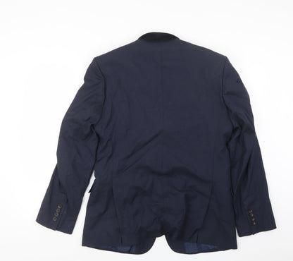 Mens UK Size 36 Marks and Spencer Regular Blue Suit Jacket