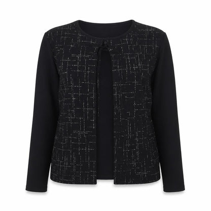 Front view of Bonmarché women’s black cardigan jumper, size M