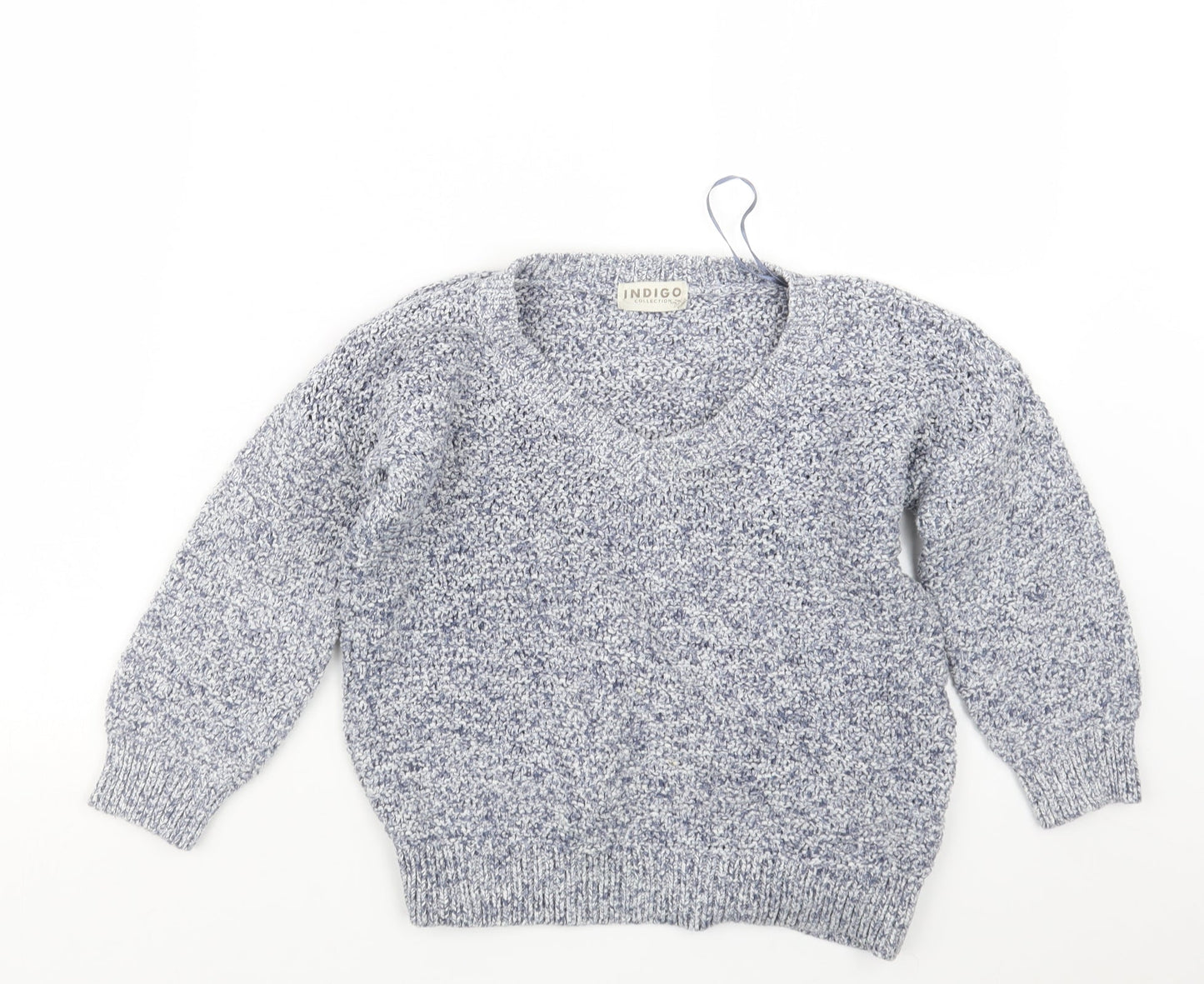 Womens UK Size 8 Marks and Spencer Blue Pullover Jumper