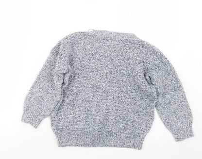 Womens UK Size 8 Marks and Spencer Blue Pullover Jumper