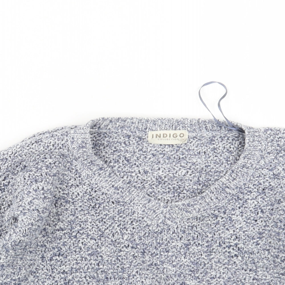 Womens UK Size 8 Marks and Spencer Blue Pullover Jumper