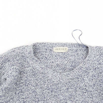 Womens UK Size 8 Marks and Spencer Blue Pullover Jumper
