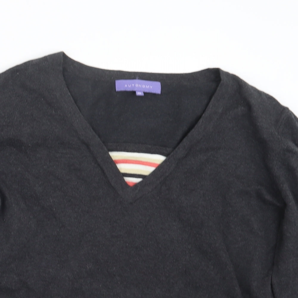 Autonomy Womens Grey   Pullover Jumper Size 18