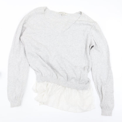 F&F Womens Grey  Knit Pullover Jumper Size 14