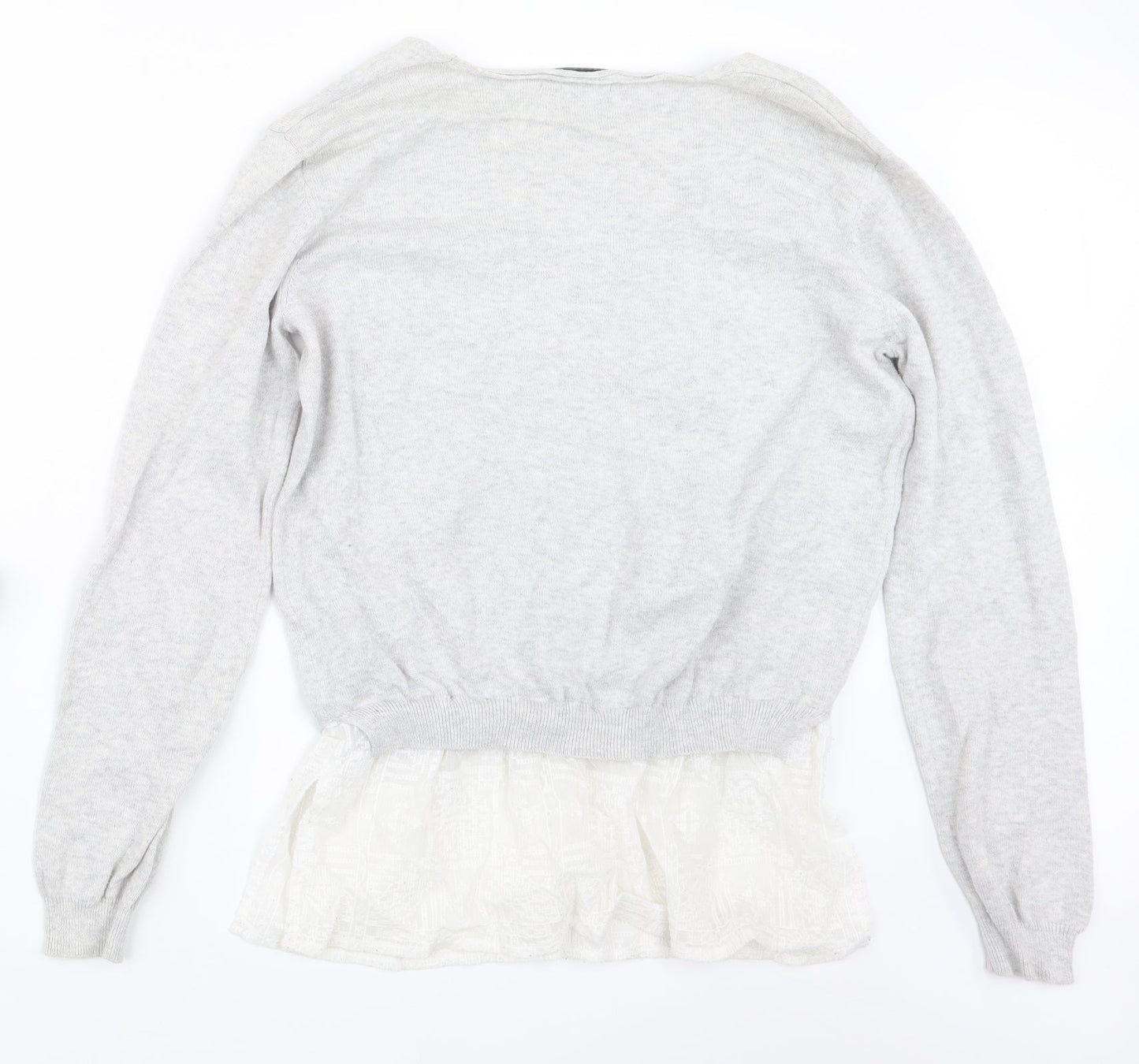 F&F Womens Grey  Knit Pullover Jumper Size 14