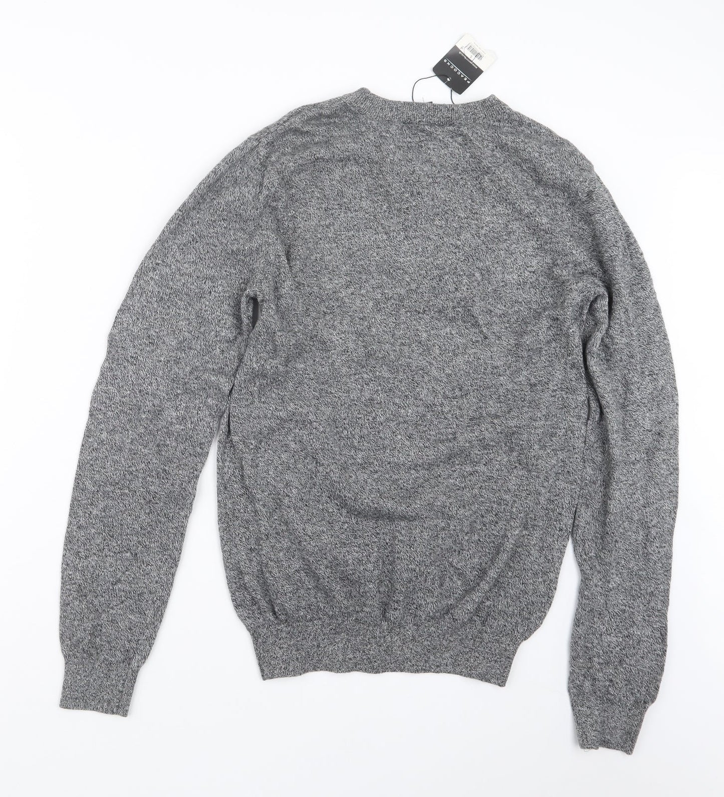 Peacocks Mens Grey  Knit Pullover Jumper Size S
