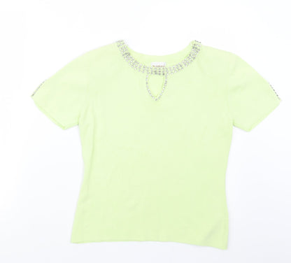Womens UK Size S Roman Green Pullover Jumper