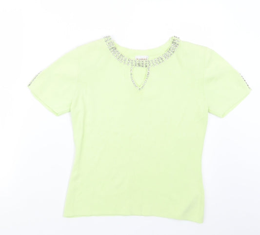Womens UK Size S Roman Green Pullover Jumper