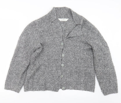 Womens UK Size 12 Marks and Spencer Grey Cape Jumper