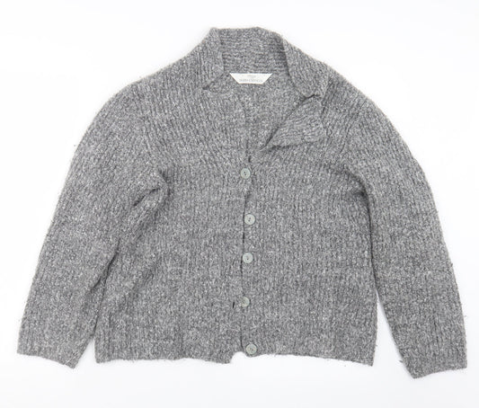 Womens UK Size 12 Marks and Spencer Grey Cape Jumper