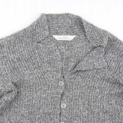 Womens UK Size 12 Marks and Spencer Grey Cape Jumper