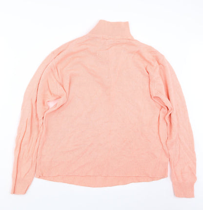 Damart Womens Orange  Knit Pullover Jumper Size 16