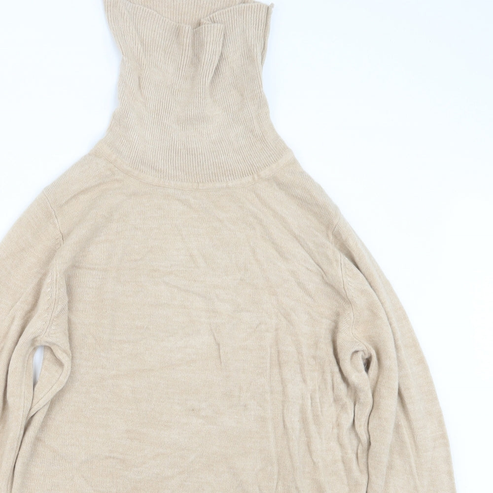 Womens UK Size 14 Papaya Beige Pullover Jumper