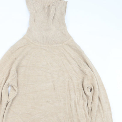 Womens UK Size 14 Papaya Beige Pullover Jumper
