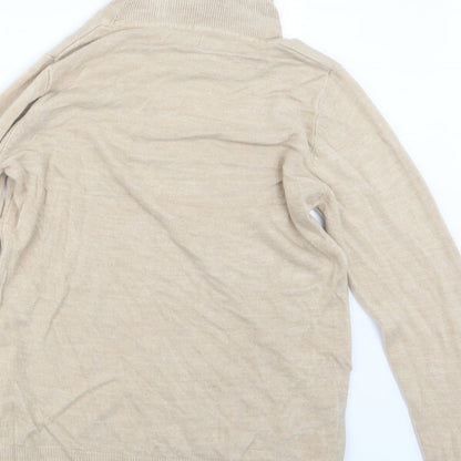 Womens UK Size 14 Papaya Beige Pullover Jumper