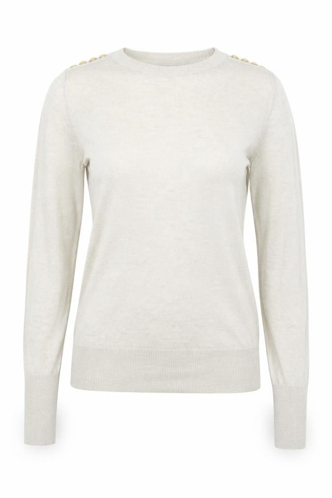 Womens UK Size XS H&M Beige Pullover Jumper