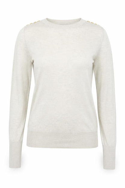 Womens UK Size XS H&M Beige Pullover Jumper