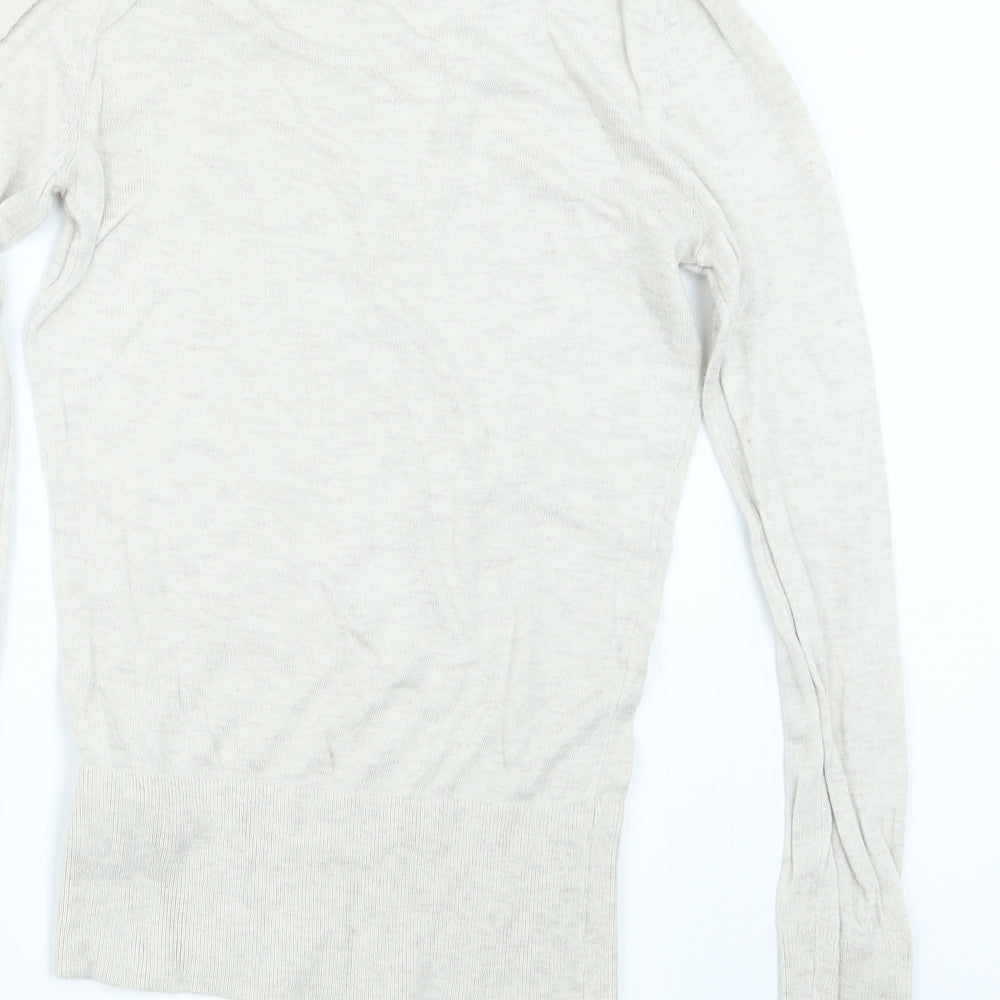 Womens UK Size XS H&M Beige Pullover Jumper