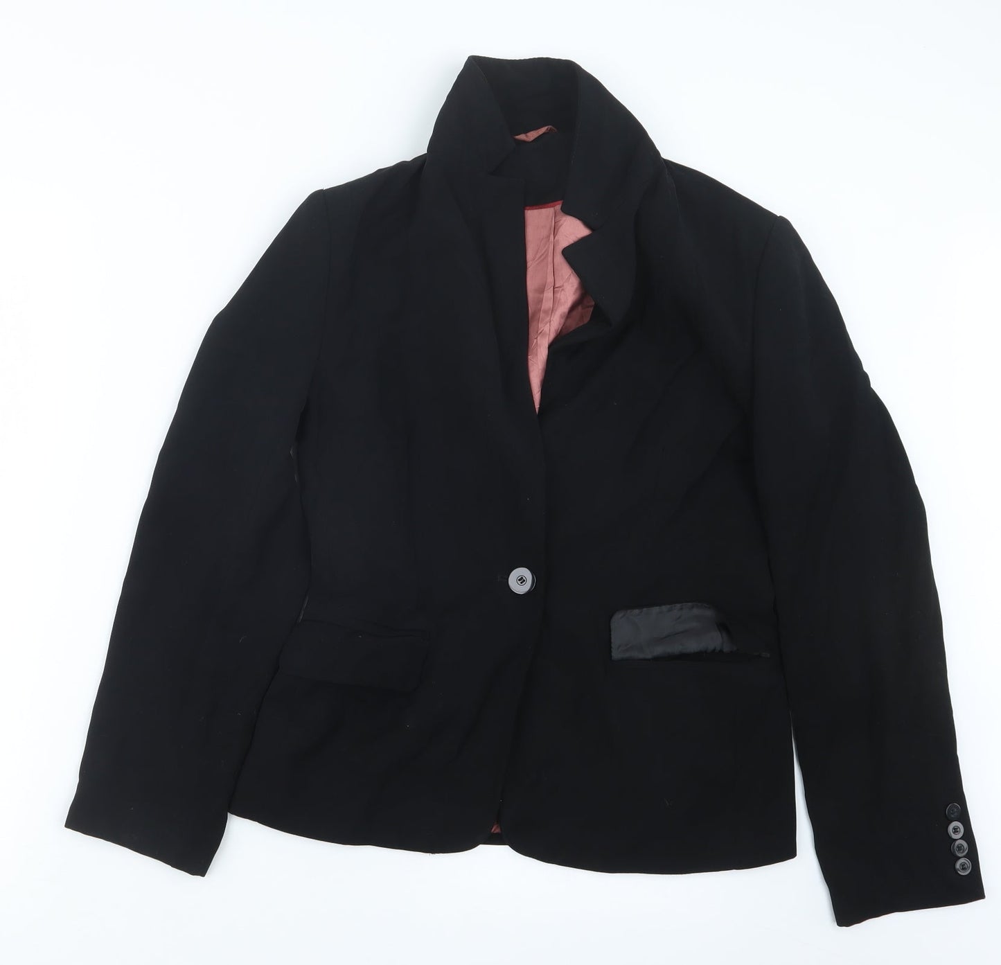 Womens UK Size 10 Preworn Black Jacket