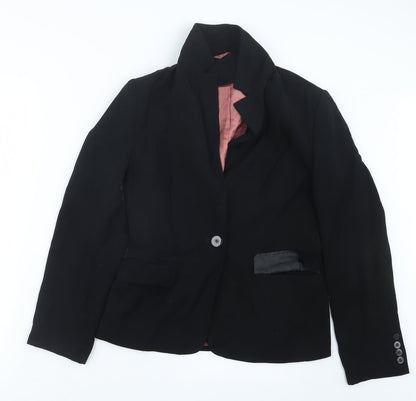 Womens UK Size 10 Preworn Black Jacket