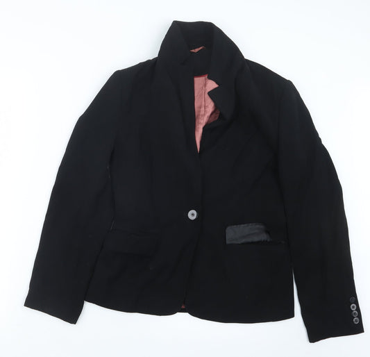 Womens UK Size 10 Preworn Black Jacket
