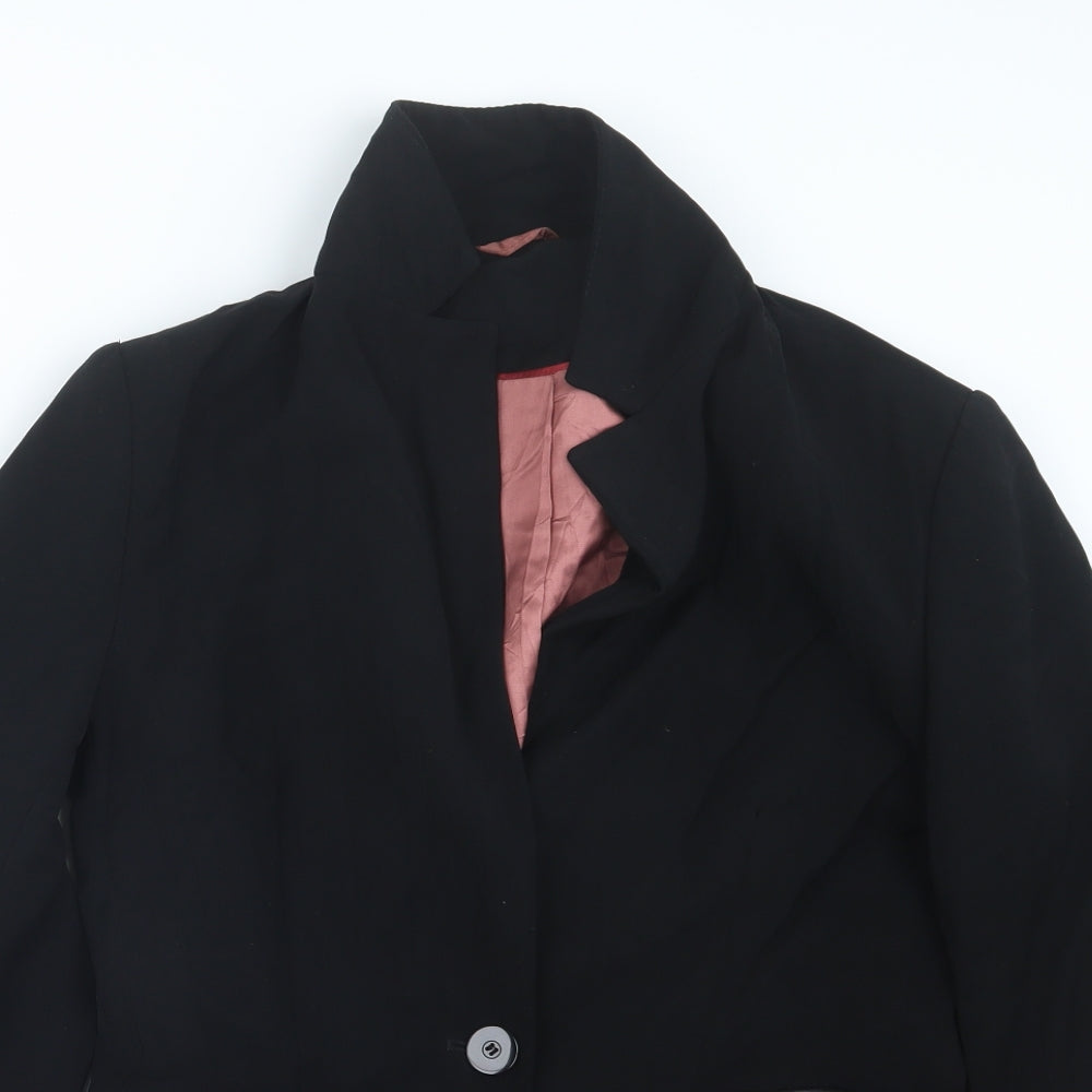 Womens UK Size 10 Preworn Black Jacket