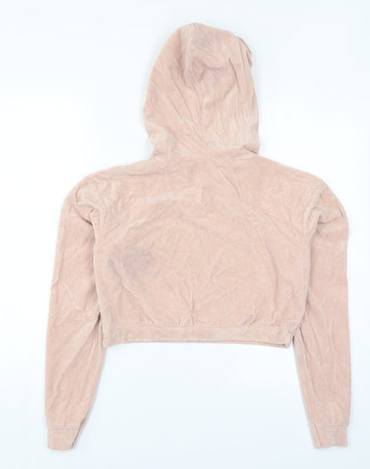 Miss Selfridge Womens Pink   Pullover Hoodie Size 4  - Je T'aime