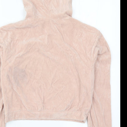Miss Selfridge Womens Pink   Pullover Hoodie Size 4  - Je T'aime