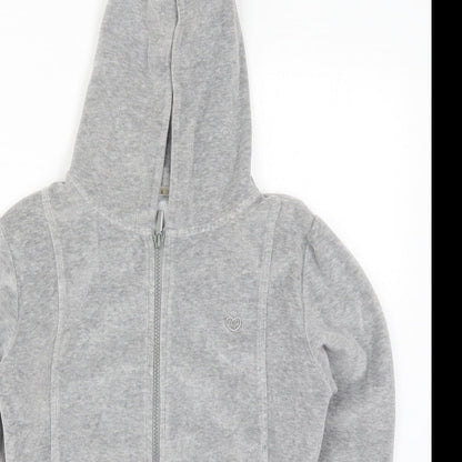 Goldigga Girls Grey   Full Zip Hoodie Size 13 Years