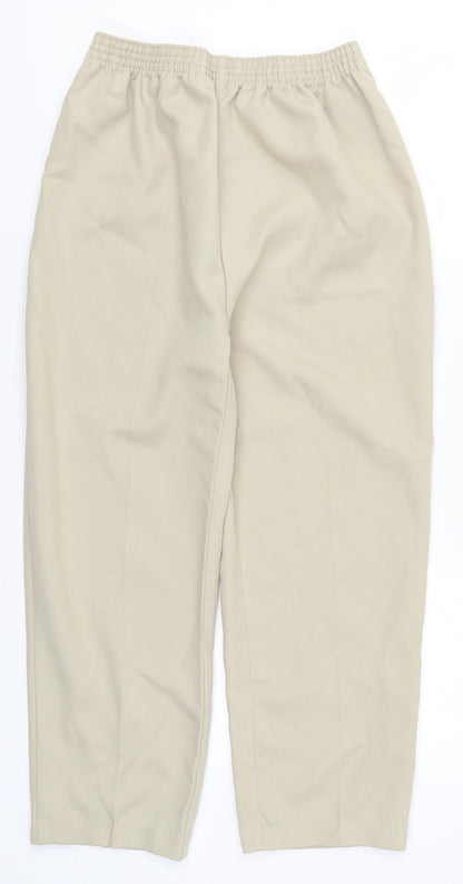 Womens UK Size 12 Slimma Regular Fit  Beige Trousers