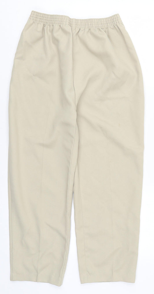 Womens UK Size 12 Slimma Regular Fit  Beige Trousers