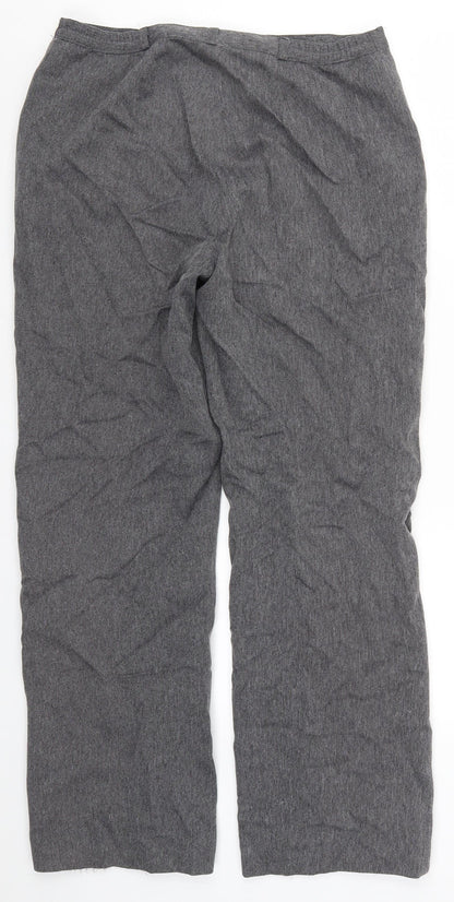 Womens UK Size 12 Debenhams Regular Fit  Grey Trousers