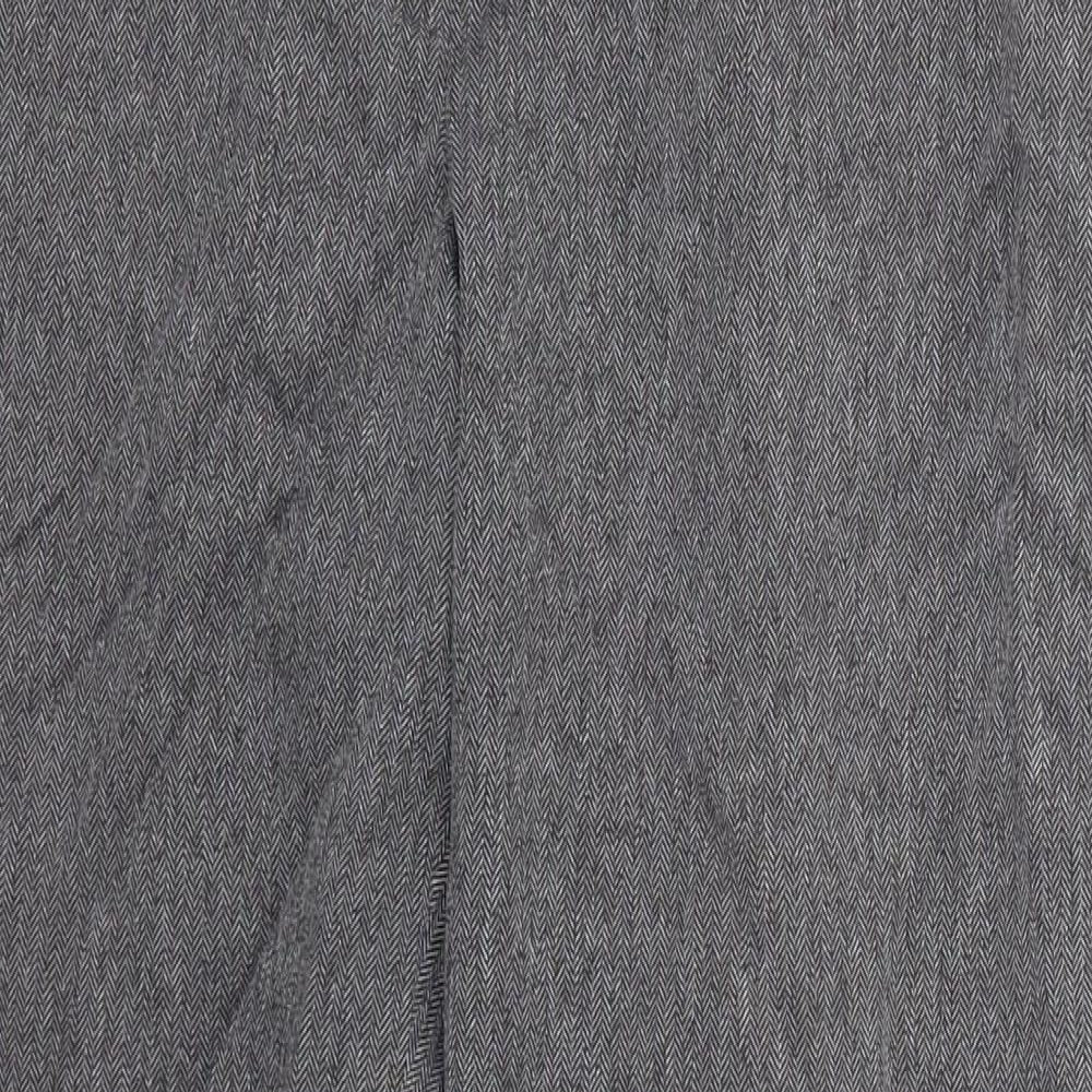 Womens UK Size 12 Debenhams Regular Fit  Grey Trousers