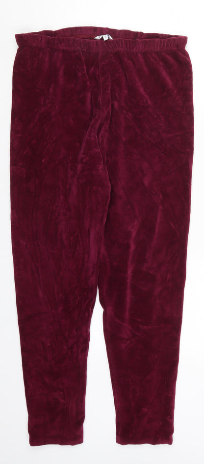 Womens UK Size S Damart Regular Fit Sweatpants Pink Trousers