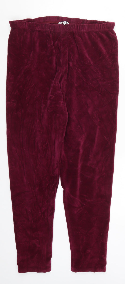 Womens UK Size S Damart Regular Fit Sweatpants Pink Trousers