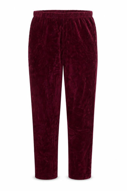 Front view of Damart women’s pink sweatpants, size S, 26-inch leg