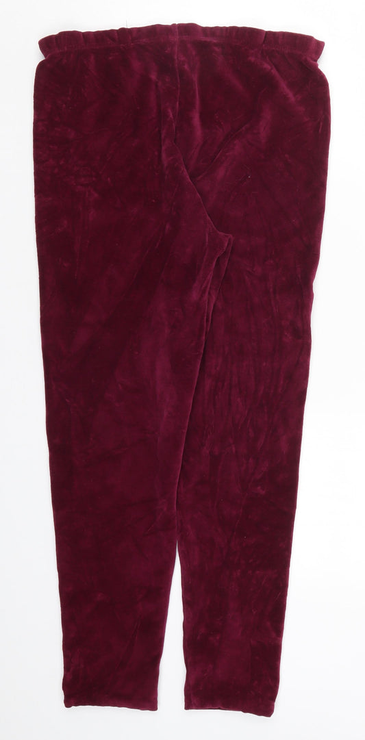 Womens UK Size S Damart Regular Fit Sweatpants Pink Trousers