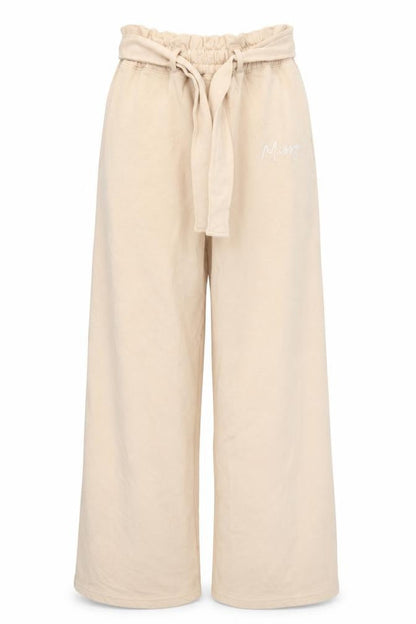 Front view of Missy Empire women’s pink sweatpants, size UK 14, 30-inch leg